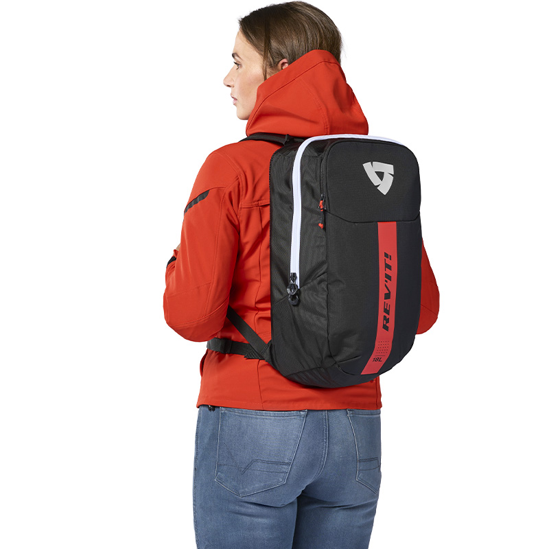MOCHILA REVIT TRAJECT BLACK/RED | Mochilas de moto | %brands%