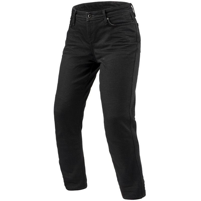 PANTALONES VAQUEROS REVIT VIOLET LADY BF L30 BLACK TIRO ESTANDAR
