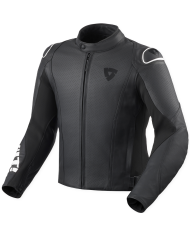 CHAQUETA REVIT QUADRATIC BLACK/WHITE | Cuero de moto | %brands%