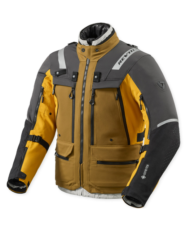CHAQUETA REVIT DEFENDER 4 GTX BLACK/OCHER YELLOW | Invierno de moto | %brands%