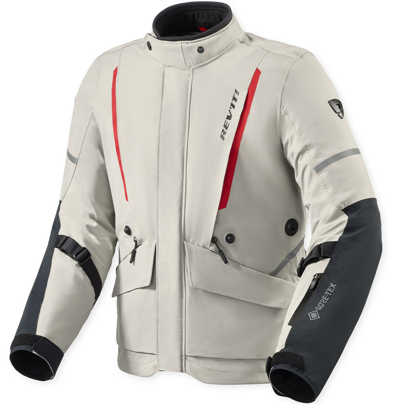 CHAQUETA REVIT VERTICAL 2 GTX GREY/RED