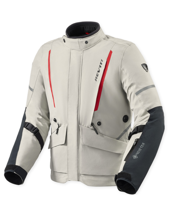 CHAQUETA REVIT VERTICAL 2 GTX GREY/RED | Invierno de moto | %brands%