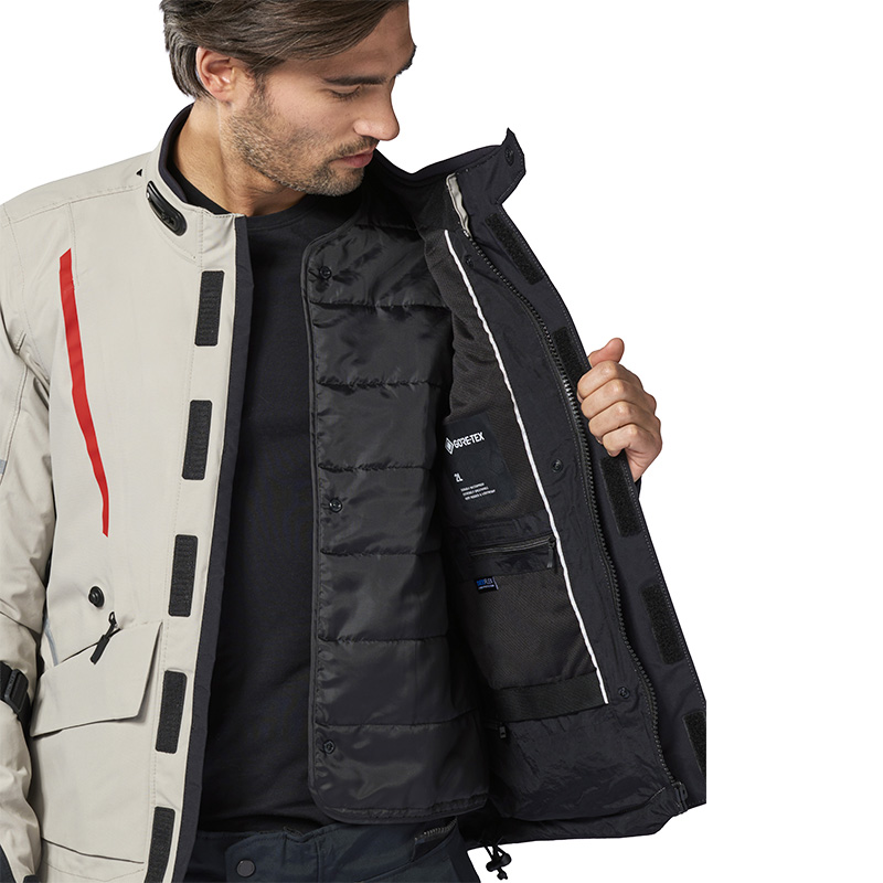 CHAQUETA REVIT VERTICAL 2 GTX GREY/RED | Invierno de moto | %brands%