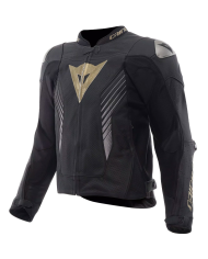 CHAQUETA DAINESE SUPER SPEED 5 PERFORADA BLACK/BLACK/GOLD | Cuero de moto | %brands%