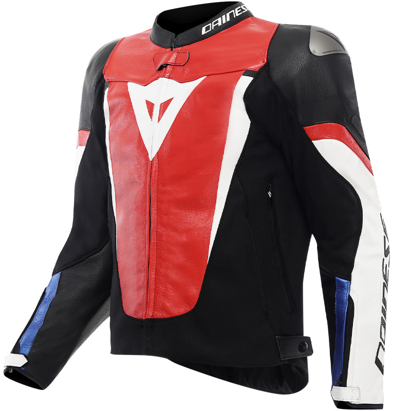 CHAQUETA DAINESE AVRO 6 RED LAVA/BLACK/WHITE