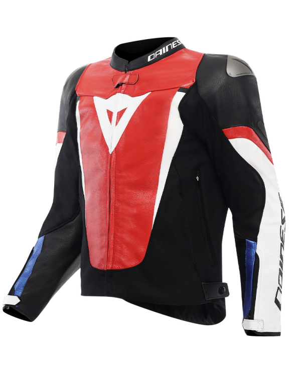 CHAQUETA DAINESE AVRO 6 RED LAVA/BLACK/WHITE | Cuero de moto | %brands%
