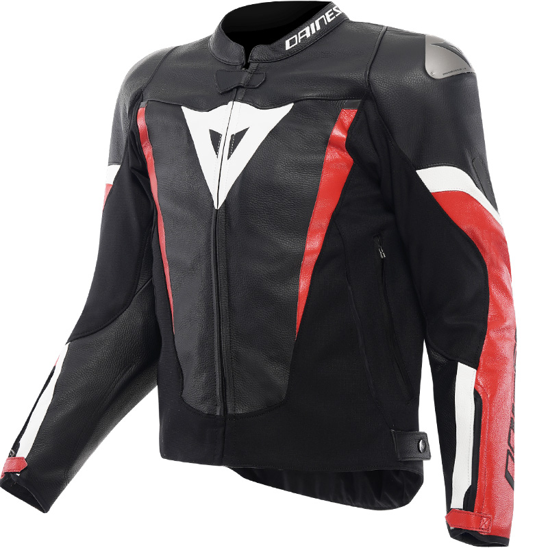 CHAQUETA DAINESE AVRO 6 BLACK/RED LAVA/WHITE
