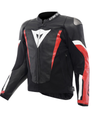 CHAQUETA DAINESE AVRO 6 BLACK/RED LAVA/WHITE | Cuero de moto | %brands%