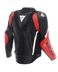 CHAQUETA DAINESE AVRO 6 BLACK/RED LAVA/WHITE | Cuero de moto | %brands%