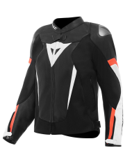 CHAQUETA DAINESE AVRO 6 WMN LADY BLACK/WHITE/RED FLUO | Cuero de moto | %brands%