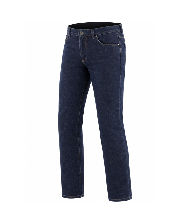 PANTALONES VAQUEROS DAINESE 5-POCKET DENIM REGULAR PRO DARKBLUE | Vaqueros Kevlar de moto | %brands%
