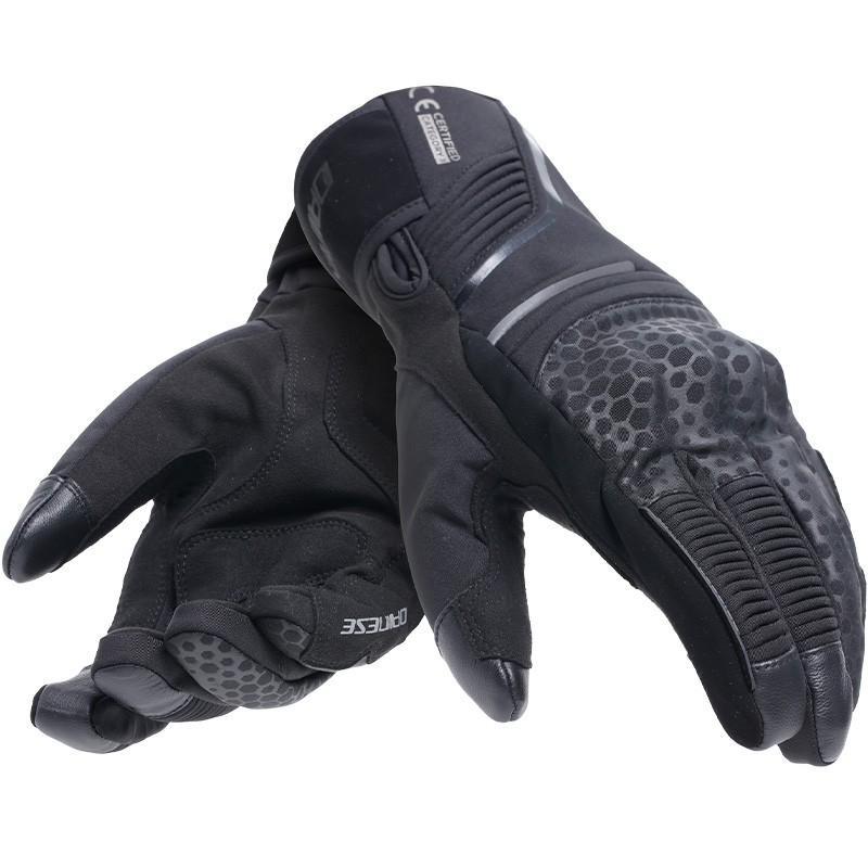 GUANTES DAINESE TEMPEST 2 D-DRY NEW SHORT BLACK | Invierno de moto | %brands%
