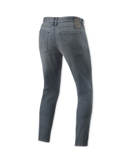PANTALONES VAQUEROS REVIT CARLIN SK L32 GRIS MEDIO GASTADO | Vaqueros Kevlar de moto | %brands%