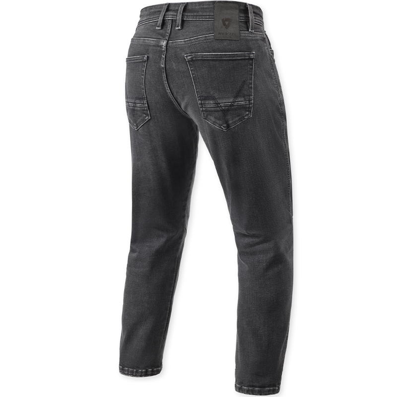 PANTALONES VAQUEROS REVIT DETROIT 3 L30 TAPERED DARK BLACK STONE | Vaqueros Kevlar de moto | %brands%