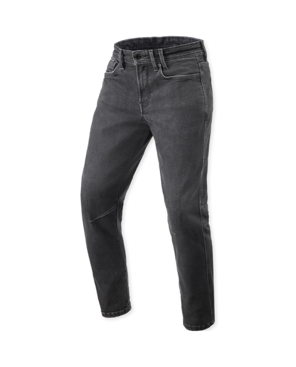 PANTALONES VAQUEROS REVIT DETROIT 3 L30 TAPERED DARK BLACK STONE | Vaqueros Kevlar de moto | %brands%