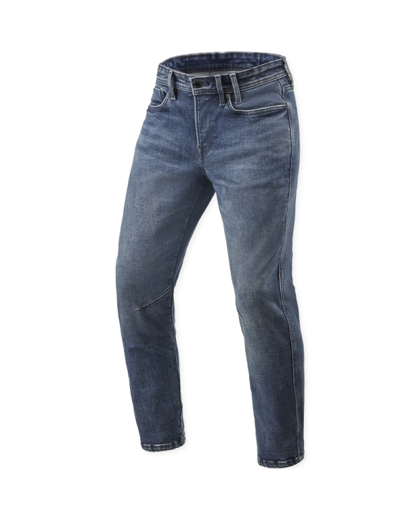 PANTALONES VAQUEROS REVIT DETROIT 3 L30 TAPERED DARK BLUE USED | Vaqueros Kevlar de moto | %brands%