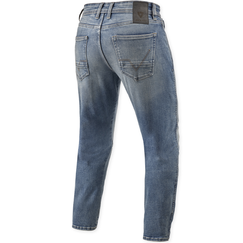 PANTALONES VAQUEROS REVIT DETROIT 3 L36 TAPERED MEDIUM BLUE VINTAGE | Vaqueros Kevlar de moto | %brands%