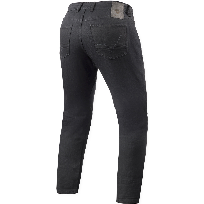 PANTALONES VAQUEROS REVIT KEEGAN TAPERED FIT L34 BLACK | Vaqueros Kevlar de moto | %brands%