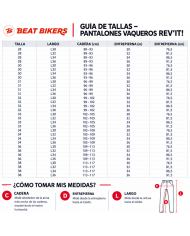 PANTALONES VAQUEROS REVIT KEEGAN TAPERED FIT L34 BLACK | Vaqueros Kevlar de moto | %brands%
