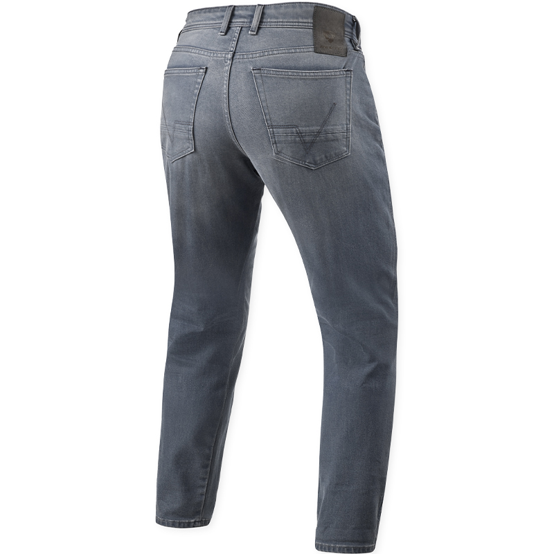 PANTALONES VAQUEROS REVIT KEEGAN TAPERED FIT L30 MEDIUM GREY USED | Vaqueros Kevlar de moto | %brands%