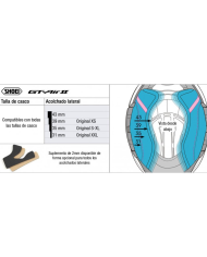 CARRILLERAS CASCO SHOEI GT-AIR 3 | Carrilleras e Interiores de moto | %brands%