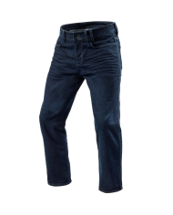 PANTALONES VAQUEROS REVIT LOMBARD 3 RF L30 AZUL OSCURO GASTADO | Vaqueros Kevlar de moto | %brands%