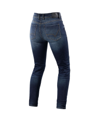 PANTALONES VAQUEROS REVIT MARLEY LADY L30 AZUL MEDIO GASTADO | Vaqueros Kevlar de moto | %brands%