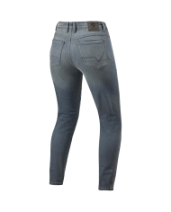 PANTALONES VAQUEROS REVIT MARLEY LADY L30 GRIS MEDIO GASTADO | Vaqueros Kevlar de moto | %brands%