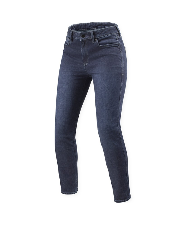 PANTALONES VAQUEROS REVIT MARZIA SKINNY L30 LADY MEDIUM BLUE STONE | Vaqueros Kevlar de moto | %brands%