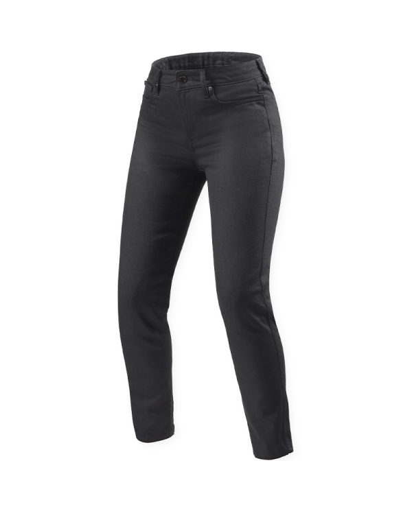 PANTALONES VAQUEROS REVIT MARZIA SKINNY L30 LADY BLACK | Vaqueros Kevlar de moto | %brands%