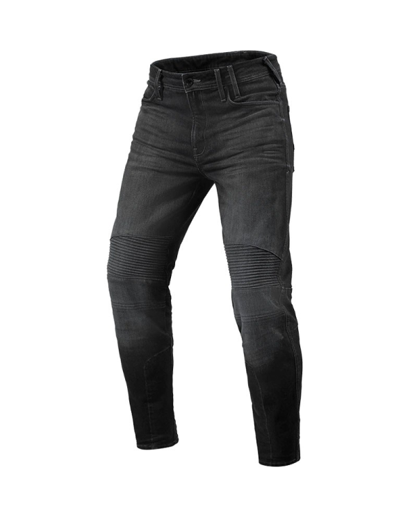 PANTALONES VAQUEROS REVIT MOTO 2 TF L32 GRIS OSCURO GASTADO | Vaqueros Kevlar de moto | %brands%