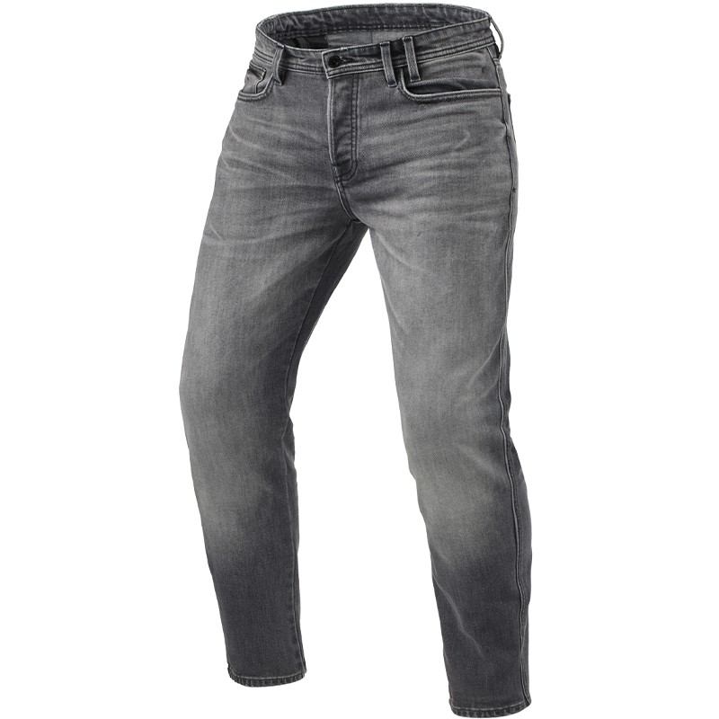 PANTALONES VAQUEROS REVIT ORTES TF L30 GRIS MEDIO GASTADO