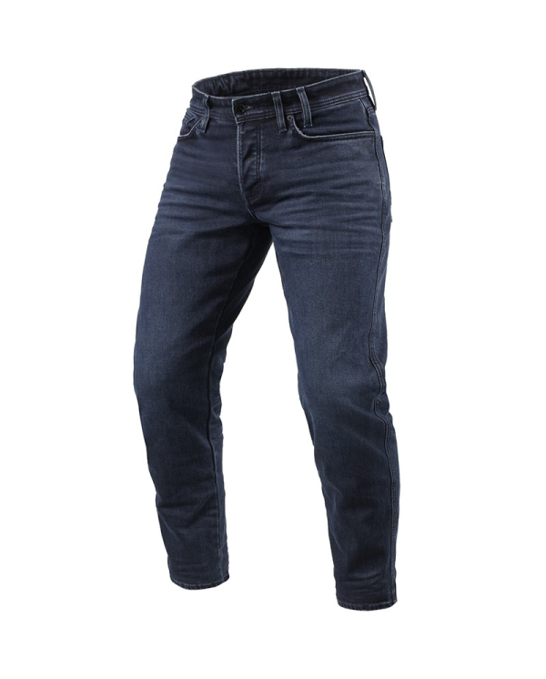 PANTALONES VAQUEROS REVIT ORTES TF L32 DARK BLUE/BLACK USED | Vaqueros Kevlar de moto | %brands%