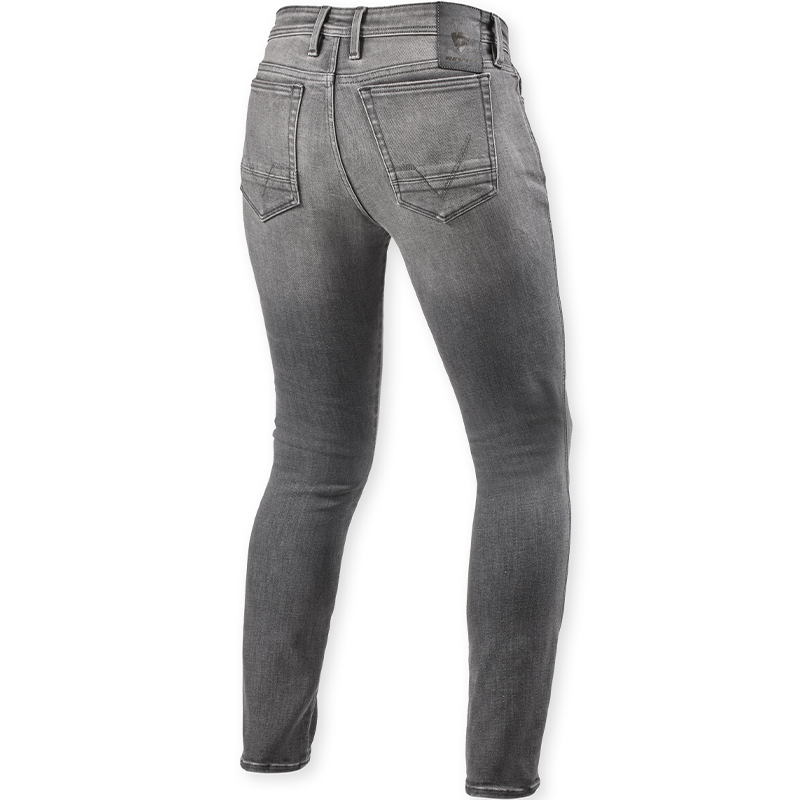 PANTALONES VAQUEROS REVIT PISTON 3 SKINNY FIT L30 MEDIUM GREY USED | Vaqueros Kevlar de moto | %brands%
