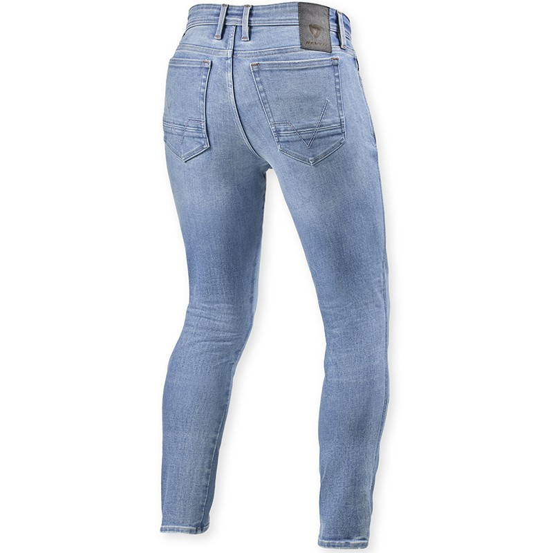 PANTALONES VAQUEROS REVIT PISTON 3 SKINNY FIT L32 LIGHT BLUE VINTAGE | Vaqueros Kevlar de moto | %brands%