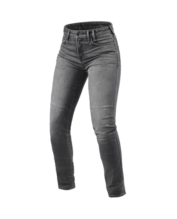 PANTALONES VAQUEROS REVIT SHELBY 3 SKINNY L30 LADY MEDIUM GREY USED | Pendiente Revisar de moto | %brands%