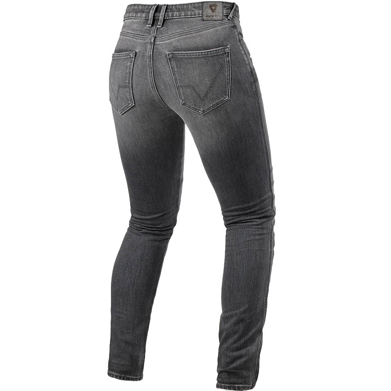 PANTALONES VAQUEROS REVIT SHELBY 3 SKINNY L30 LADY MEDIUM GREY USED | Pendiente Revisar de moto | %brands%