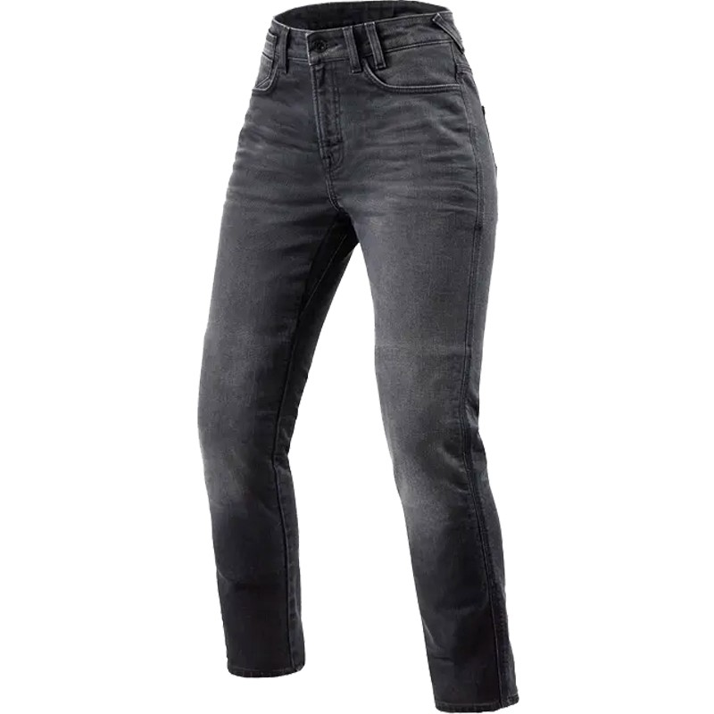 PANTALONES VAQUEROS REVIT VICTORIA 2 L30 LADY GRIS GASTADO