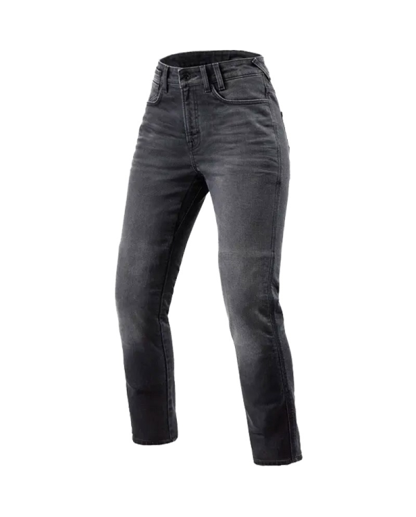 PANTALONES VAQUEROS REVIT VICTORIA 2 L30 LADY GRIS GASTADO | Vaqueros Kevlar de moto | %brands%