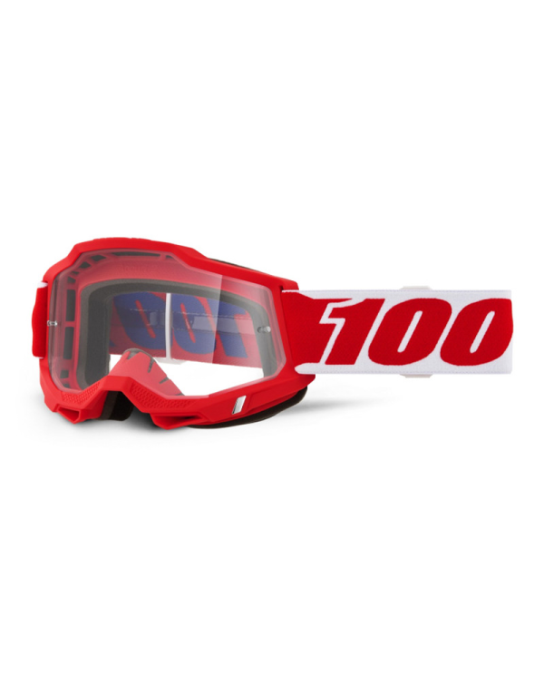 GAFAS 100% ACCURI 2 M2 JUNIOR ROJO/TRANSPARENTE | Gafas Off Road de moto | %brands%