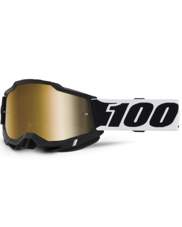 GAFAS 100% ACCURI 2 M2 NEGRO/ORO ESPEJO | Gafas Off Road de moto | %brands%