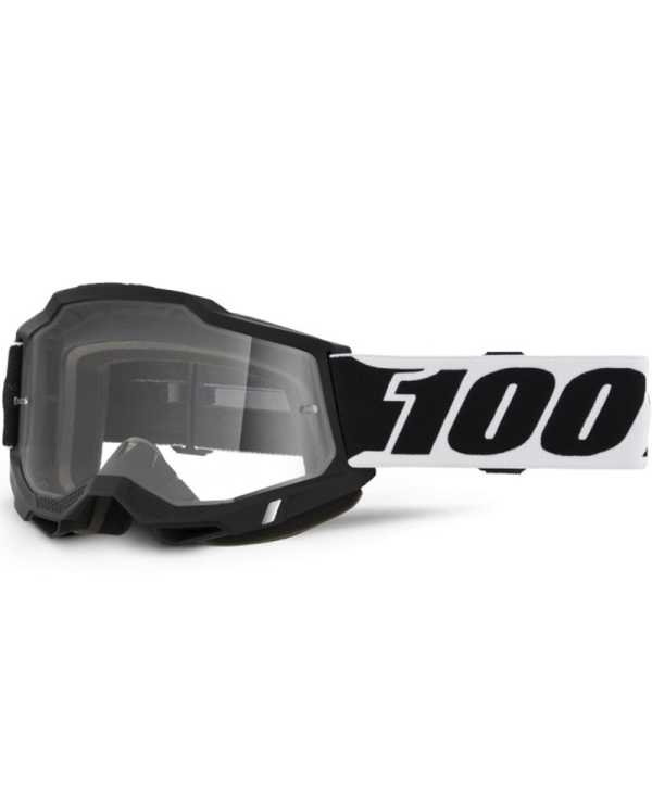 GAFAS 100% ACCURI 2 M2 NEGRO /TRANSPARENTE | Gafas Off Road de moto | %brands%