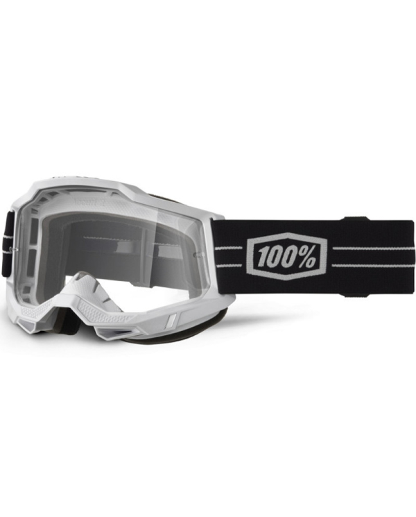 GAFAS 100% ACCURI 2 M2 BLANCO/TRANSPARENTE | Gafas Off Road de moto | %brands%