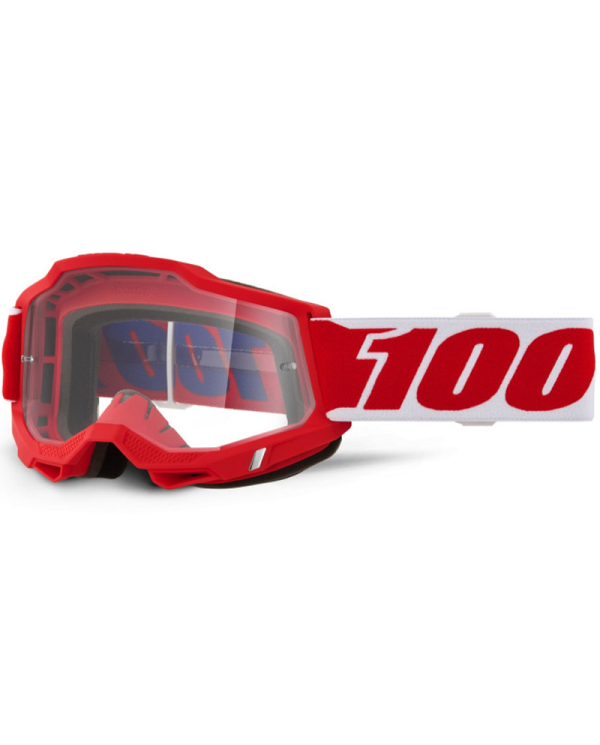 GAFAS 100% ACCURI 2 M2 ROJO/TRANSPARENTE | Gafas Off Road de moto | %brands%