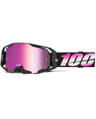 GAFAS 100% ARMATIC NEGRO/PINK ESPEJO | Gafas Off Road de moto | %brands%
