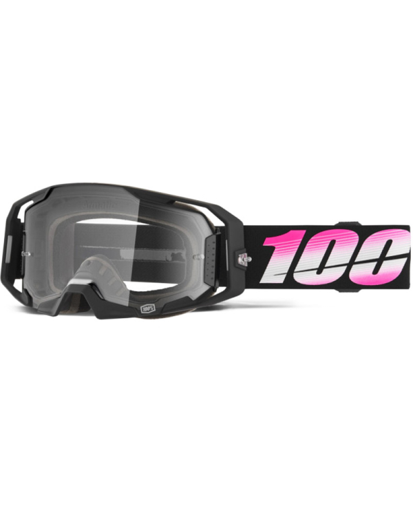 GAFAS 100% ARMATIC NEGRO/TRANSPARENTE | Gafas Off Road de moto | %brands%
