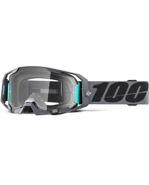 GAFAS 100% ARMATIC ANTHRACITE/TRANSPARENTE | Gafas Off Road de moto | %brands%