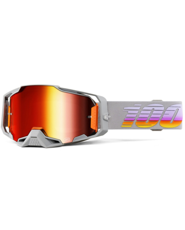 GAFAS 100% ARMEGA M2 GRIS/ROJO ESPEJO | Gafas Off Road de moto | %brands%