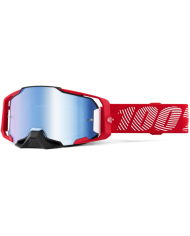 GAFAS 100% ARMEGA M2 ROJO/AZUL ESPEJO | Gafas Off Road de moto | %brands%