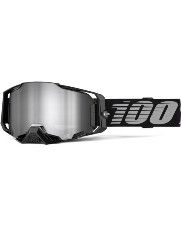 GAFAS 100% ARMEGA M2 NEGRO/PLATA ESPEJO | Gafas Off Road de moto | %brands%